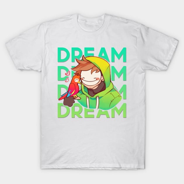 Dream with his Parrot T-Shirt by SaucyBandit